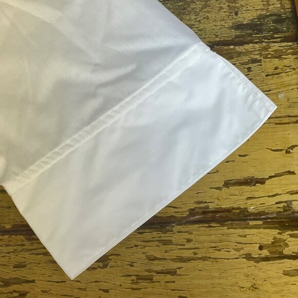 Foxcroft Wrinkle Free Button Down Blouse White Sz 20 Shaped Career Minimalist - Picture 5 of 7